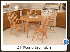 21 Round Leg Table