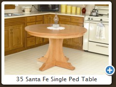 35 Santa Fe Single Ped Table