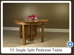 55 Single Split Pedestal Table