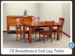 78 Breadboard End Leg Table